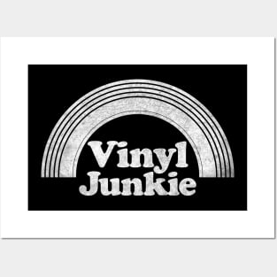 Vintage Look Vinyl Junkie Design Posters and Art